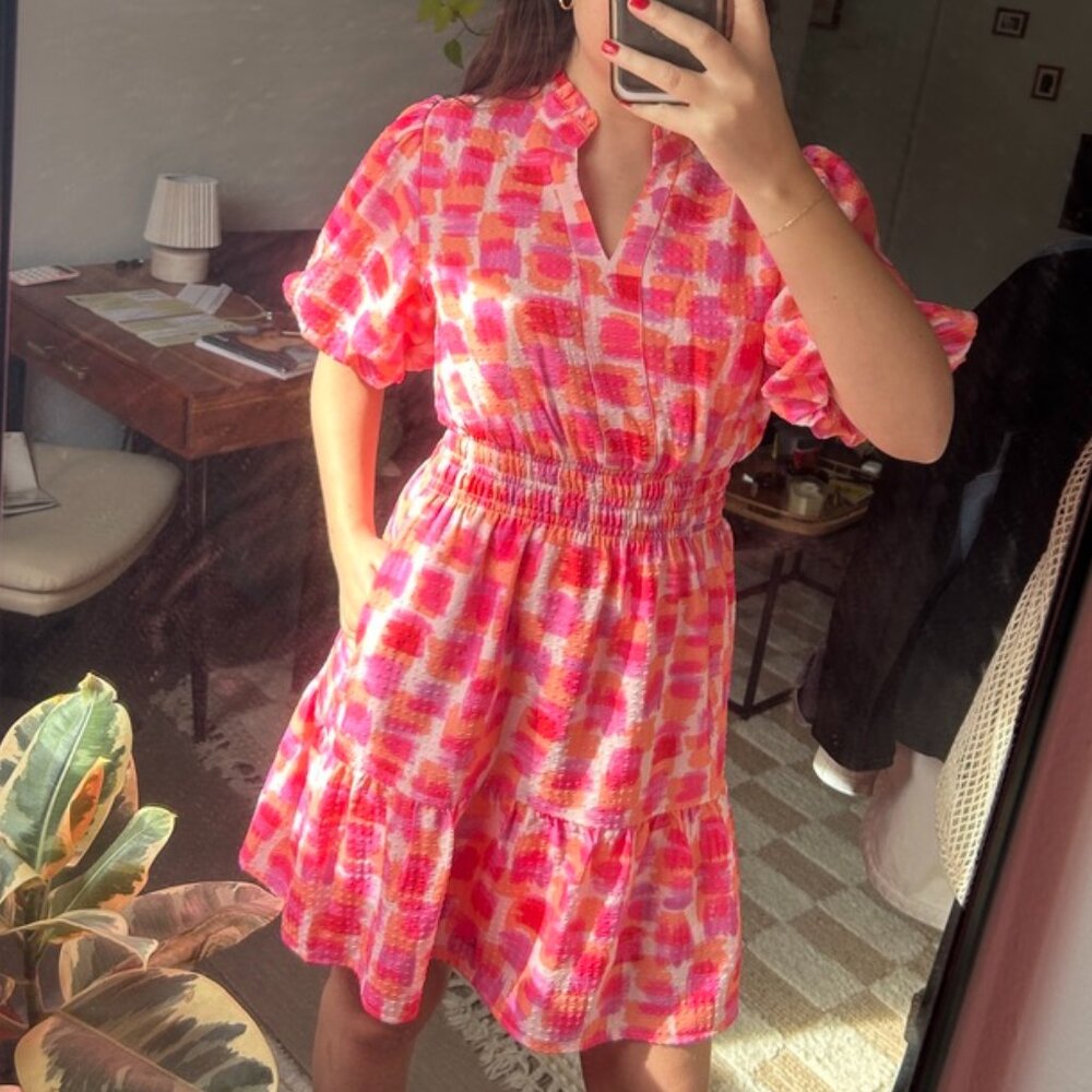 THML Pink and Orange Dress